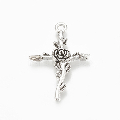 Tibetan Style Alloy Pendants LS-X-TIBE-Q075-63AS-LF-1