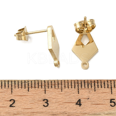 Ion Plating(IP) 304 Stainless Steel Stud Earring Findings STAS-I206-13G-1