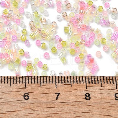 Transparent Colours Glass Seed Beads SEED-H003-01K-1