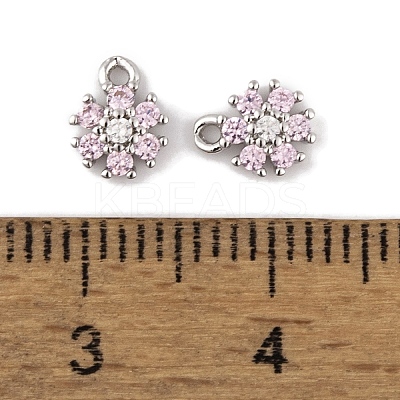 Brass Micro Pave Cubic Zirconia Charms LS-KK-L212-17P-1