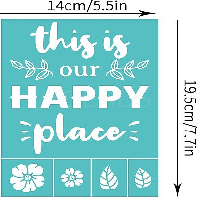 Self-Adhesive Silk Screen Printing Stencil DIY-WH0337-013-1