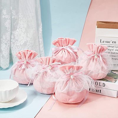 12Pcs Velvet Jewelry Drawstring Gift Bags TP-NB0001-30C-1