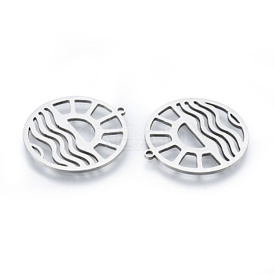 Non-Tarnish 201 Stainless Steel Pendants STAS-N090-LA912-1-1