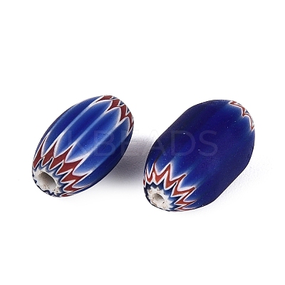Handmade Millefiori Glass Barrel Beads LA-N002-03H-1