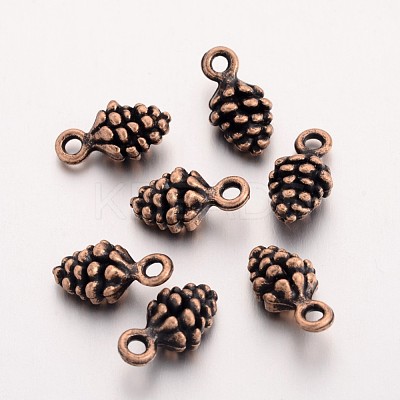 Tibetan Style Alloy Pendants S-TIBEP-ZA10-0909Y-R-1