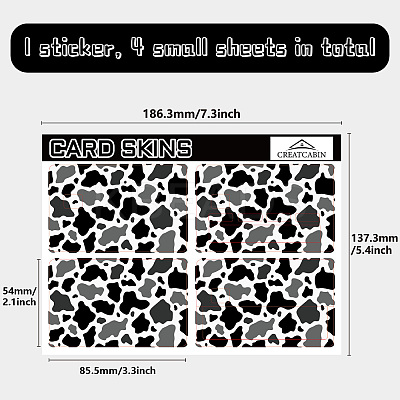 Rectangle PVC Plastic Waterproof Card Stickers DIY-WH0432-368-1