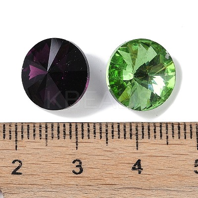 Glass Pointed Back Rhinestone RGLA-R003-12mm-M-1