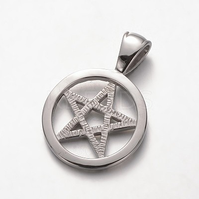 Trendy 304 Stainless Steel Pendants STAS-M036-03AS-1