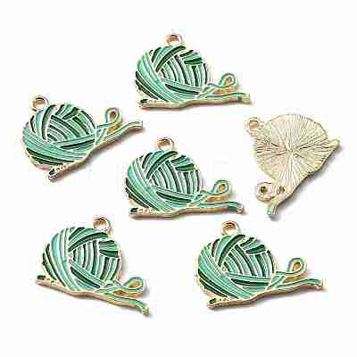 Zine Alloy Enamel Pendants ENAM-WH0065-04G-1