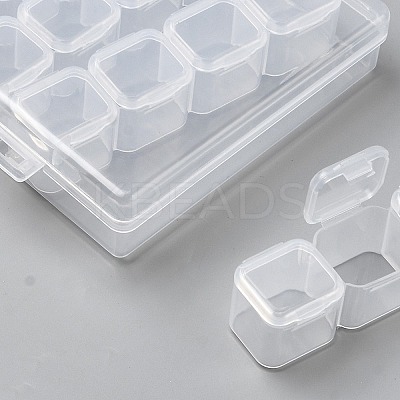 Rectangle Plastic Organizer Boxes CON-WH0089-196-1
