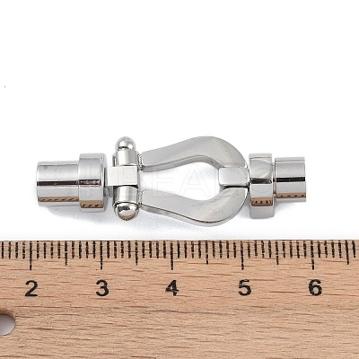 Tarnish Resistant 304 Stainless Steel Magnetic Clasps with Glue-in Ends STAS-K282-02P-1