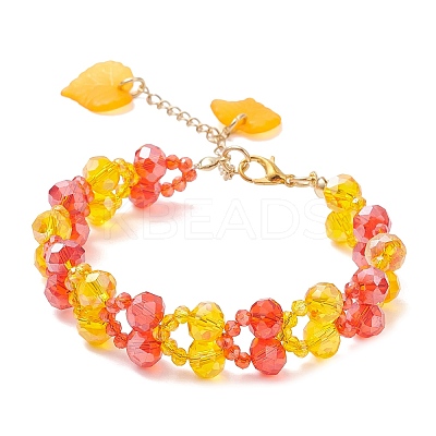 Glass Beaded Bracelets for Women BJEW-JB12732-1