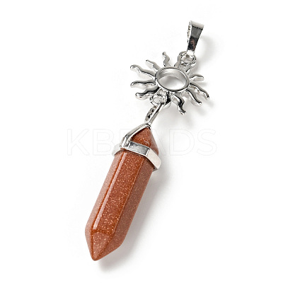 Natural & Synthetic Gemstone Double Terminated Pointed Big Pendants G-J393-BP-1