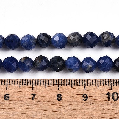 Natural Sodalite Beads Strands G-S345-6mm-26-1