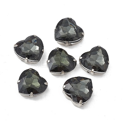 Heart Sew On Rhinestones OACR-E012-03D-P02-1