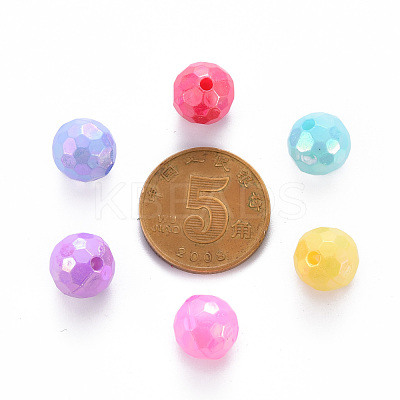 Opaque Acrylic Beads TACR-S154-61F-1