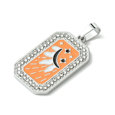 304 Stainless Steel Pendants STAS-C101-08P-01-1