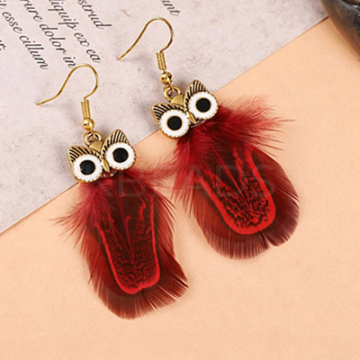 Alloy Enamel Dangle Earrings for Women WGBD3DC-05-1
