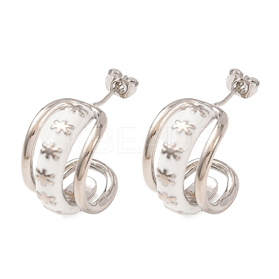 Rack Plating Brass Enamel Stud Earrings KK-CBAB1AF-38A-P-1