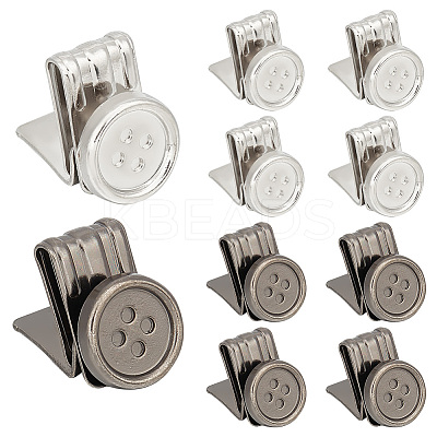 12Pcs 2 Colors Alloy & Iron Buttons DIY-DC0002-67-1