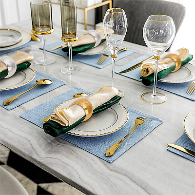 12Pcs 2 Colors Iron Napkin Rings AJEW-PH0011-37-1