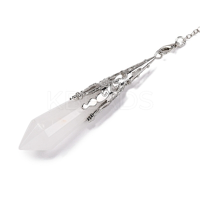 Natural Quartz Crystal Pointed Dowsing Pendulum Big Pendants G-H285-06P-A25-1