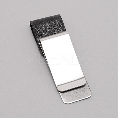 Brass with PU Leather Pen Clip LS-AJEW-WH0252-32P-1