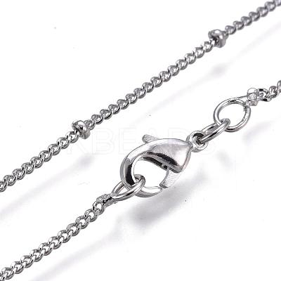 Brass Satellite Chains Necklaces NJEW-A266-58-1