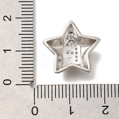Rack Plating Brass Micro Pave Cubic Zirconia Pendants KK-I722-05P-F-1