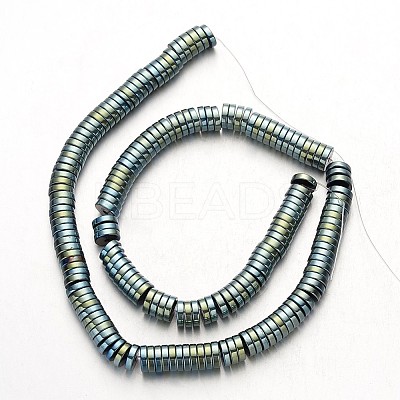 Electroplate Non-magnetic Synthetic Hematite Beads Strands G-F300-17C-07-1