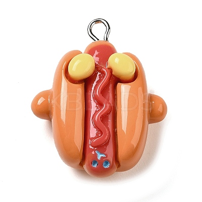 Opaque Resin Imitation Food Pendants CRES-M030-06C-1