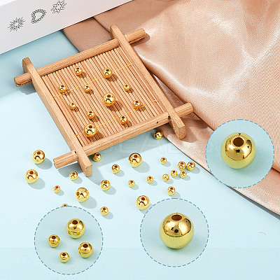 1300Pcs 4 Styles CCB Plastic Beads Sets CCB-PA0001-02G-1