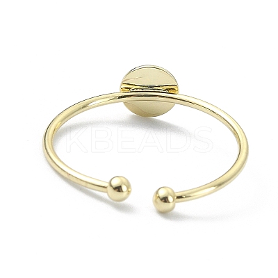 Brass Open Cuff Ring Findings LS-X-KK-P232-01G-1