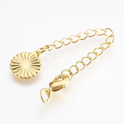 Eco-Friendly Brass Chain Extender LS-KK-I633-03G-NR-1