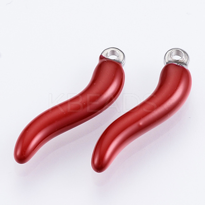 201 Stainless Steel Enamel Pendants X-STAS-Q231-01-1