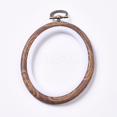 Plastic Cross Stitch Embroidery Hoops FIND-WH0052-12-1