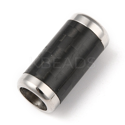 304 Stainless Steel Magnetic Clasps with Glue-in Ends STAS-P255-01P-1
