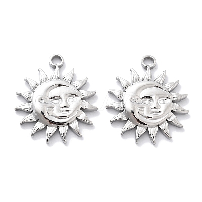 Anti-Tarnish 304 Stainless Steel Pendants STAS-R130-51P-1