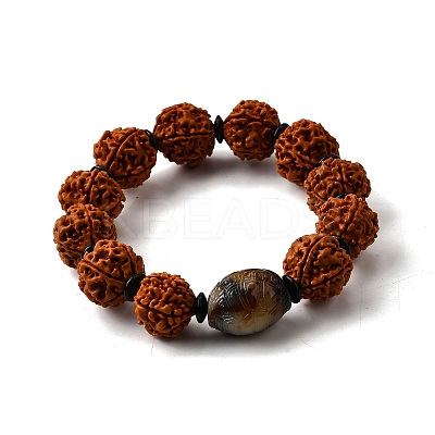 Bodhi King Kong Beaded Stretch Bracelets BJEW-M110-04A-1