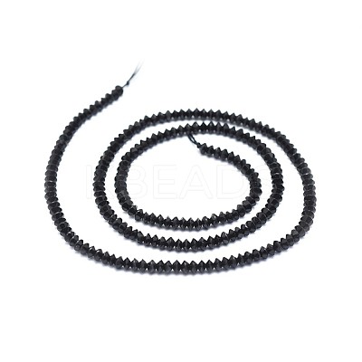 Natural Black Tourmaline Beads Strands G-I249-D13-1