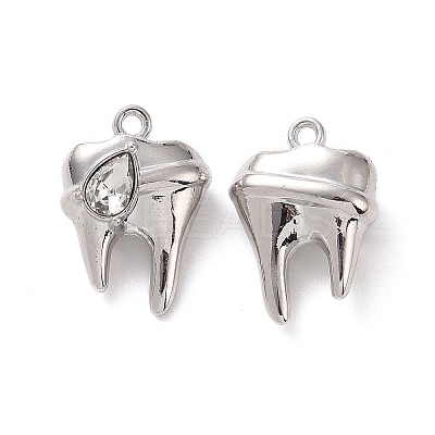Rack Plating Alloy Glass Pendants FIND-I037-08P-01-1