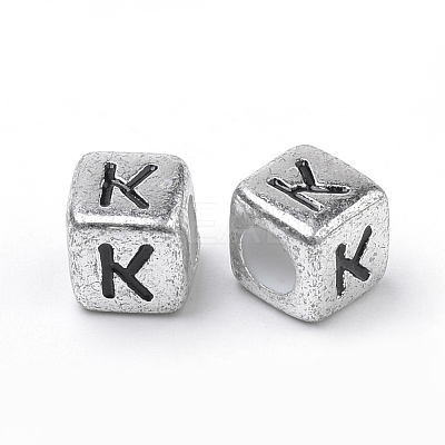 Plated Acrylic Beads PB43C9308-K-1