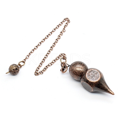 Brass Dowsing Pendulum Big Pendants PW-WG35883-03-1