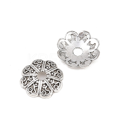 Tibetan Style Alloy Bead Caps PALLOY-A024-04AS-1-1