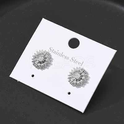 304 Stainless Steel Stud Earrings EJEW-R153-02P-1