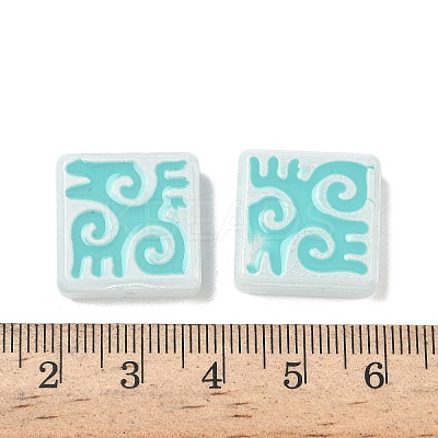 Dyed & Heated Baking Paint Glass Beads LAMP-D004-03D-1