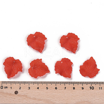 Autumn Theme Transparent Frosted Acrylic Pendants LS-X-PAF002Y-12-1