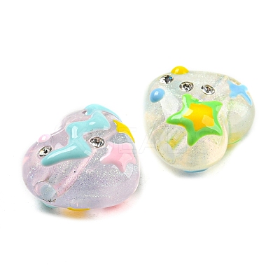 Transparent Acrylic Beads OACR-E029-04-1