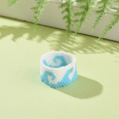 Handmade Japanese Seed Rings RJEW-MZ00001-1