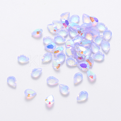 Transparent Resin Rhinestone Cabochons MRMJ-T047-09D-1